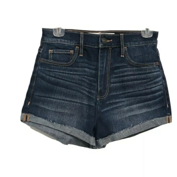 ❌SOLD❌Abercrombie & Fitch Natural Waist Jeans Short Sz 2 - Picture 2 of 14